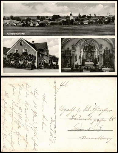Ansichtskarte konnersreuth b - ansichtskarte, (b