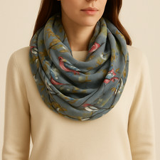 Halstuch Schal Loopschal Vogel