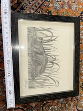 Grafitzeichnung gerahmt - grafitzeichnung,