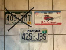 Biete 2 Amerikanische Kennzeichen an Alabama und Nervada