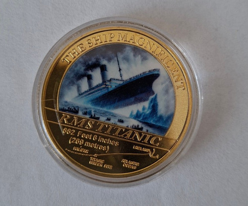 Gedenk medaille rms titanic - gedenk,