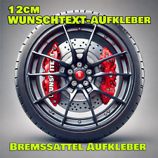 SET - 4x Wunschtext Bremssattel Aufkleber für alle Fahrzeuge Auto Tuning Styling
