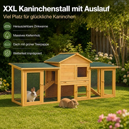 Kaninchenstall hasenstall xxl - kaninchenstall,,