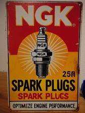 Blechschild Werbung NGK