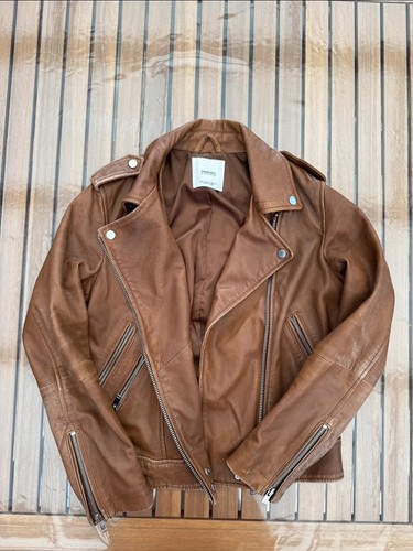 Mango damen echte - mango, lederjacke