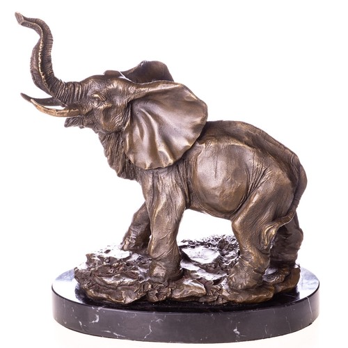 Bronze skulptur elefant art - skulptur,