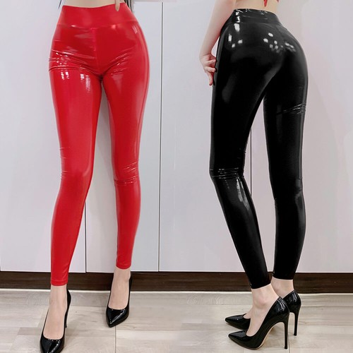 Damen glänzend hose - glänzend,