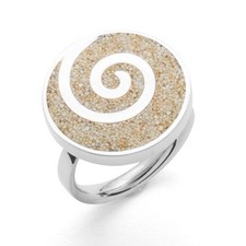UVP 79,90€ DUR Ring Spirale Strandsand, Silber 925/- (R4676) - Gr. G variabel