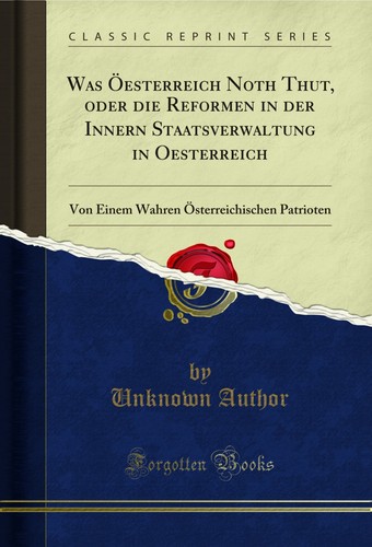 Was öesterreich noth thut - was,