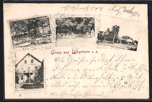 Ansichtskarte westheim - ansichtskarte, /