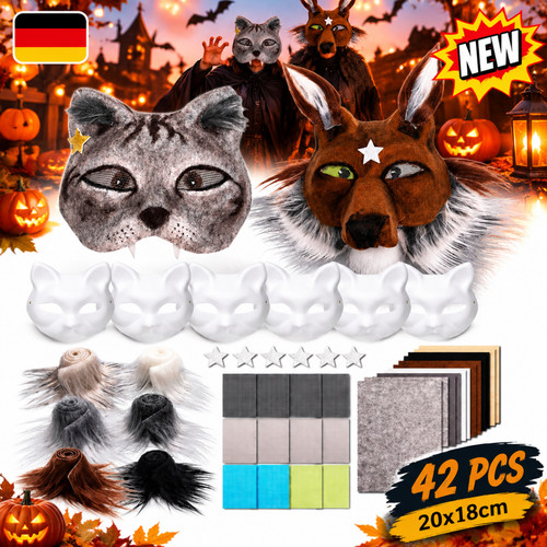 Weiße katzenmaske stück - 42,