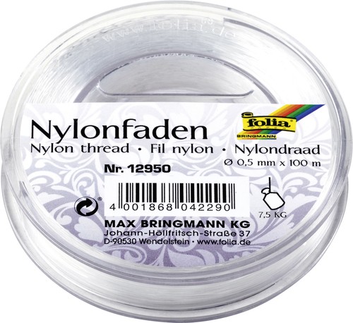 Folia nylonfaden auf spule - auf, 0,5