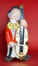 Vintage Keramik Clown spielt Instrument