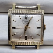 Dugena Festa 10 Mikron vergoldet Vintage Uhr Handaufzug 60er mechanisch Herren .