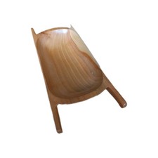 Servierschale Holz, Länglich, 39,5 (32)x14,5x11 cm, Sehr guter Zustand
