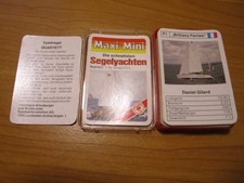 altes Quartett "Die schnellsten Segelyachten" (1982) von ASS (Maxi-Mini)