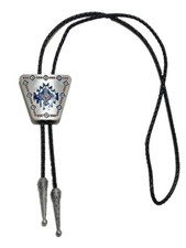 Blaues Azteken Ornament Bolo