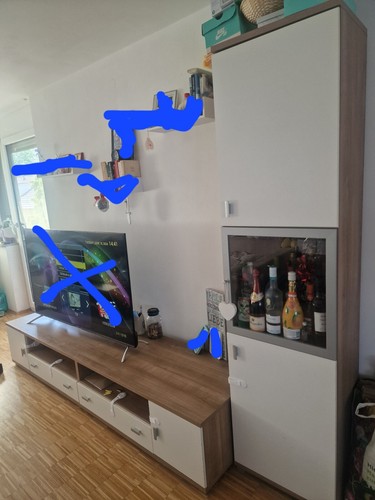 Kommode weiß braun - tv,