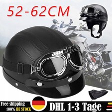RETRO HELM HALBSCHALE + BRILLE