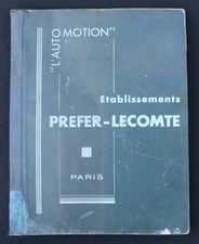 Katalog 1938 PREFER LECOMTE