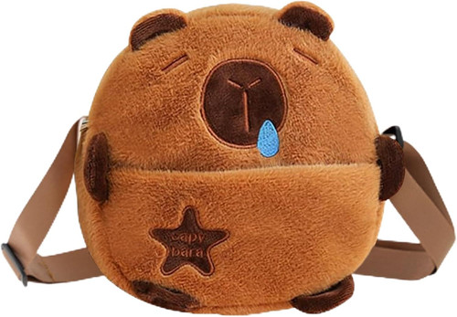 Capybara plush crossbody - plush,