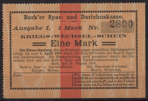 18596 notgeld bork - [18596],