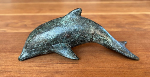Delfin delphin figur bronze - delfin,