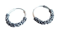 Silver earrings drop earrings