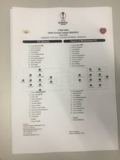 Teamsheet UEFA Europa league game Fc Zurich  vs Heart of Midlothian FC 18.8.22