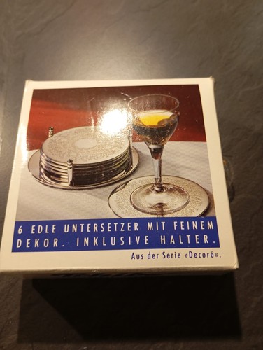Versilberte untersetzer - **6,