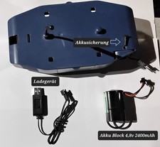 *-*Playmobil Ersatzteil: Antrieb aus RC-Train 4016 mit Akku-und-Laddgerät*-*