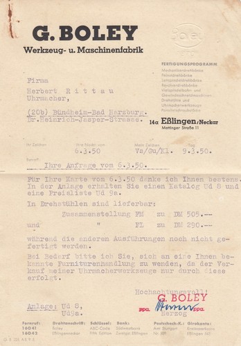 Esslingen brief 1950 g - esslingen,,