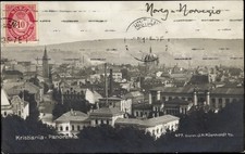 Ak Kristiania Christiania Oslo Norwegen, Panorama - 3622460
