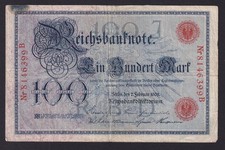 Reichsbanknote 100 Mark, vom