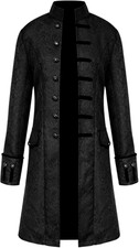 Mittelalter Kleidung Herren Steampunk Halloween Kostüme Frack Gothic Uniform