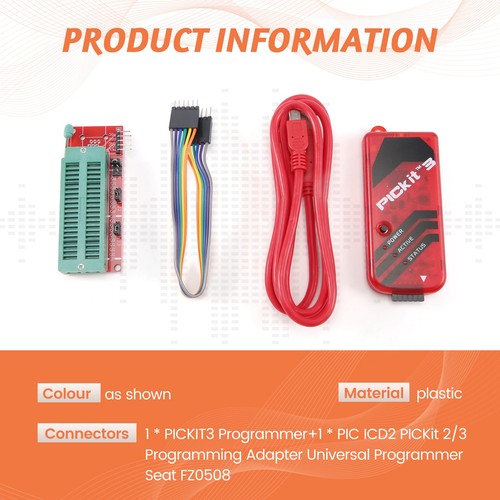 Pickit3 programmer kit mit pic - pickit3,