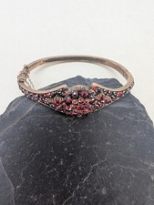 Antiker granat armreif böhmen - granat,