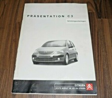 CITROEN C3 2002 Kundendienst Schulungsunterlage WERKSTATT HANDBUCH