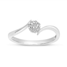 LXR 10K Weißgold Diamant