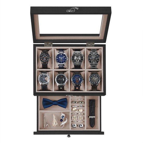 Songmics uhrenbox mit - uhrenbox, 8