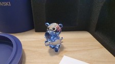 Swarovski Figur Tier Baby Animals Rocky The Rhino Rhinozeros Blau Nashorn Glas