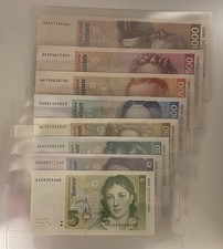 DM Banknoten Komplettsatz