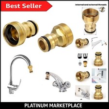 Korrosionsbeständiges Messing Wasserhahn Adapter Set - 2er Pack für Küche & Bad