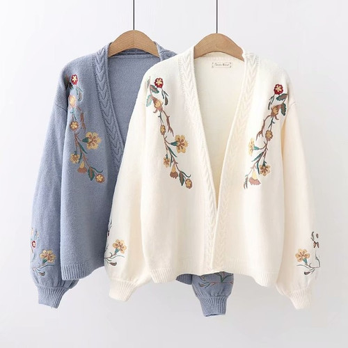 Damen pullover strick mantel - strick,