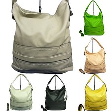 Shopper Damen groß Schultertasche Leder Imitat Umhängetasche Shoppertasche 256