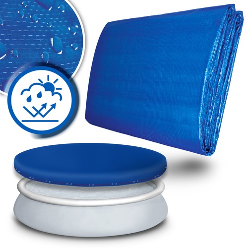Pool abdeckplane rund fast - fast, set