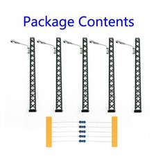 5ER, Modell Bahnleuchten-Gittermastleuchte,spur N 1:160 LED Licht Layout Lamp