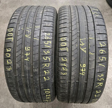2 x 265/35 R22 Pirelli Sommerreifen DOT 2123