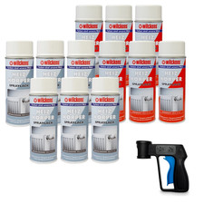 6x Heizkörper Lackspray 400