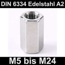 Langmuttern Gewindemuffen Niro